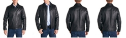Perry Ellis Men's Classic Leather Jacket